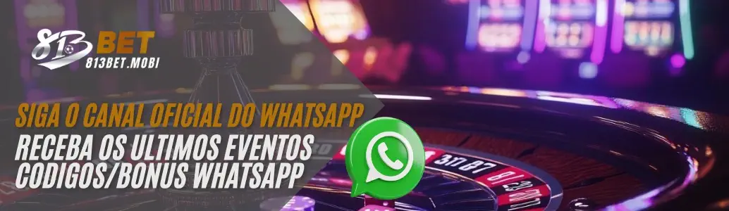 Canal oficial do WhatsApp 813BET